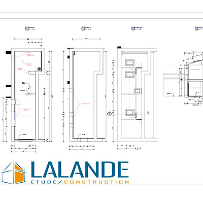 Plan 2D : plan de positionnement menuiseries