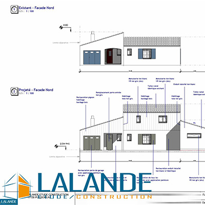 Plan Administratif : plan façades et pignons